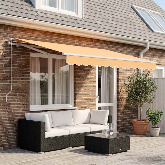 Reserveduk til markise sand 4 × 3 m Polyester
