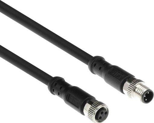 Act Industrial Sensorkabel 5,00 Meter M8a 3 Polet Hann Til M8a 3 Polet Hunn Ultraflex Xtreme Tpe Skjermet Sc3003
