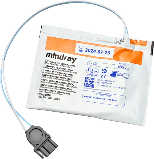 Mindray elektroder til Mindray C1 og C2 hjertestarter 1 sett Mindray elektroder til Mindray C1 og C2 hjertestarter 1 sett