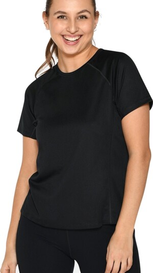 ZEBDIA Women Sports T-Shirt - Black - XL