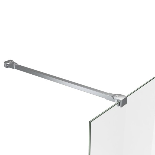 Støttearm for dusjdør rustfritt stål 57,5 cm