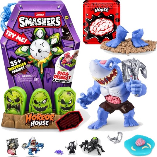Smashers Mega Horror House med 35+ overraskelser - Interaktivt Skrekkhus