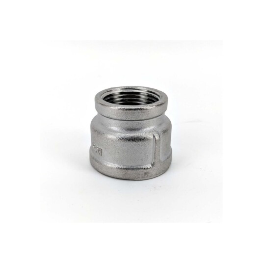 3/4" BSP til 1" BSP overgang rustfritt stål