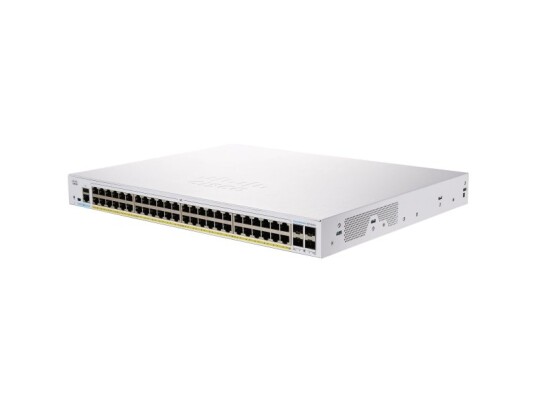 Cisco Business 250 Series Cbs250 48P 4G Switch L3 Smart 48 X 10/100/1000 Poe+ + 4 X Gigabit Sfp Rackmonterbar Poe+ 370 W Gjenfabrikert