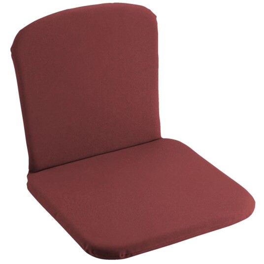 Vega Sittepute Linea med ryggstøtte; 41x38.5x3 cm (BxLxH); Vinrød; 4 Stykk / Forpakning