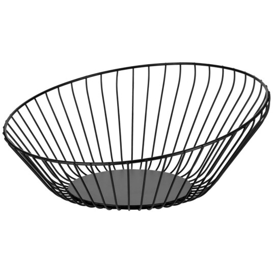 VEGA Frukt- og brødkurv Ciconia; 33x14 cm (ØxH); Svart; Rund