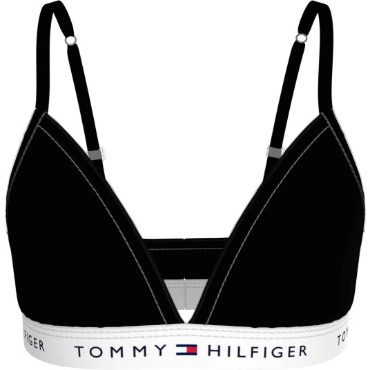 Tommy Hilfiger Black Triangle Bra Fixed Foam 10-12 år Tommy Hilfiger Black Triangle Bra Fixed Foam 10-12 år