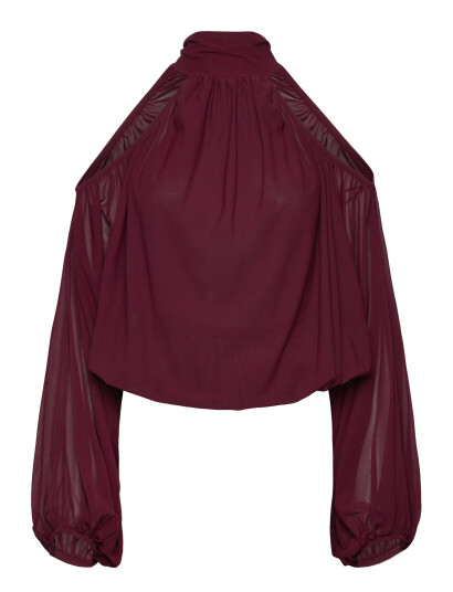 Gina Tricot Boho Blouse Burgundy XS Gina Tricot Boho Blouse Burgundy XS