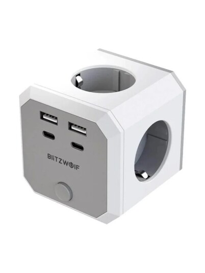 Blitzwolf Bw ec2 8 in 1 Power Cube 4xac 2xusb a 2xusb c Blitzwolf Bw ec2 8 in 1 Power Cube 4xac 2xusb a 2xusb c