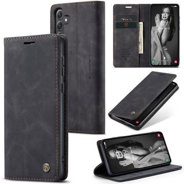 Samsung Galaxy A35 Caseme 013 Series Lommebok-deksel Svart
