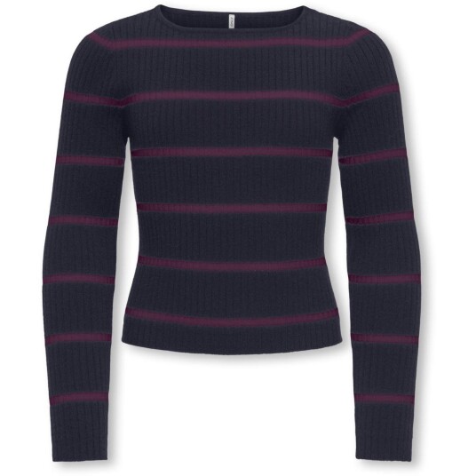 kids ONLY Night Sky Mauve Wine Kogibi Ls Rib Boatneck Cp Knt 134-140