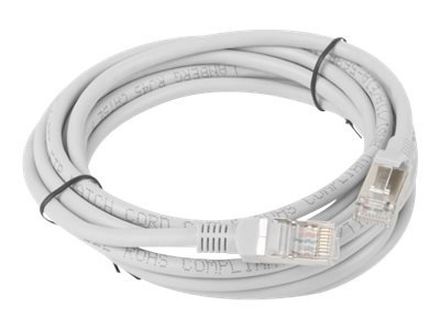 Lanberg Koblingskabel Rj-45 Hann Til Rj-45 Hann 3 M Foliebelagt Uskjermet Tvinnet Kabelpar F/Utp Cat 5E Flertrådet Formstøpt Uten Hindringer Ral 7035 Grå