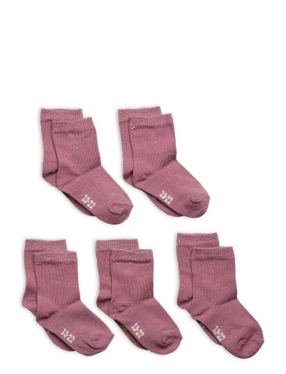 Minymo Ankle Sock -Solid (5-Pack) Purple 31-34 Minymo Ankle Sock -Solid (5-Pack) Purple 31-34