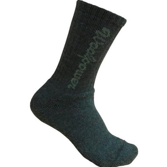 Woolpower Kids Socks Classic Logo 400 Forest Green 32-35