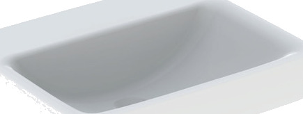 GEBERIT servant 550x440x180mm med høyde og KeraTect plate i porselen GEBERIT servant 550x440x180mm med høyde og KeraTect plate i porselen