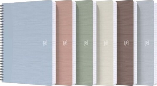Oxford 400154142 Mønster Assorterte Farger A5 90 Ark Matt Universell