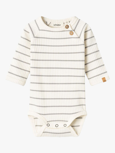 Lil- Atelier Kail Ls Slim Body Hvit 74 Lil- Atelier Kail Ls Slim Body Hvit 74