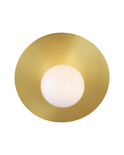 Visual Comfort Nodes Large Angled Sconce Brass