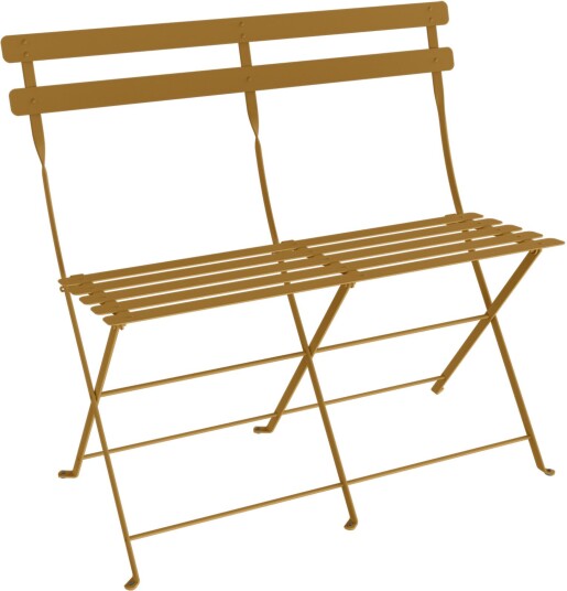 Fermob - Bistro 2-Seater Ottoman, Gingerbread - Utendørs Krakker Og Puffer - Brun - Metall Fermob - Bistro 2-Seater Ottoman, Gingerbread - Utendørs Krakker Og Puffer - Brun - Metall