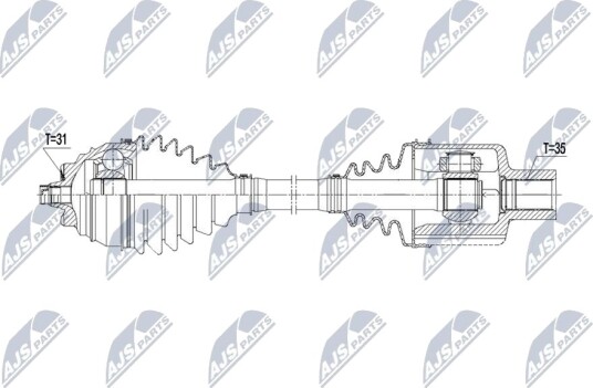 Nty Drivaksel NTY NPW BM 253