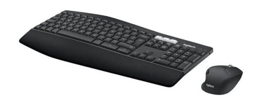 Logitech MK850 Performance - keyboard and mouse set - US International/Hebrew - Tastatur & Mussett - US International/Hebrew - Svart