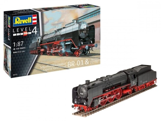 Revell 1/87 Express locomotive BR 01 and Tender 2´2´ T32