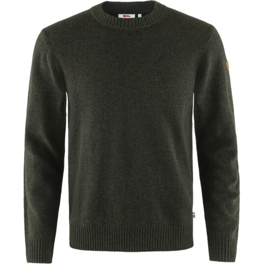 Fjellreven Men"s Övik Round neck Sweater Dark Olive 3XL