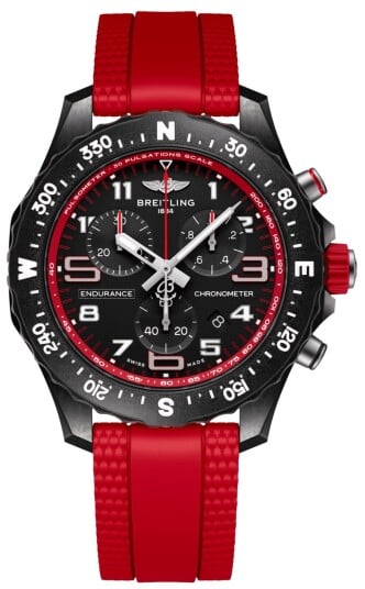 Breitling Herreklokke X83310D91B2S1 Professional Endurance Sort/Gummi