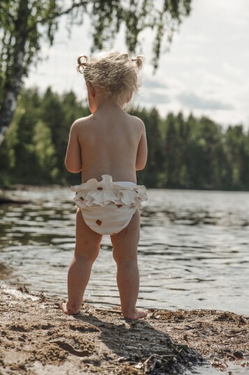 Lindberg Bleiebadebukse Daisy Baby Swim Diaper Hvit Lindberg Bleiebadebukse Daisy Baby Swim Diaper Hvit