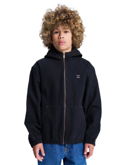 DC Garage Jkt Youth Black 140