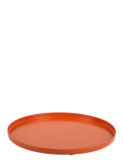 present time Tray Servir Round Small - Orange - Ø 30 CM