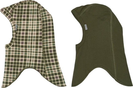 Mikk line 2 Pack Cotton Fullface Double Khaki green 86/92