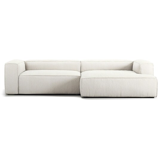 Decotique Grand 3 Seter Sofa sjeselong Høyre Steam White