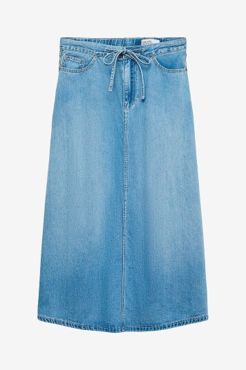 Vero Moda Curve Denim skjørt vmHilla MR Wide 7/8 Mix C Blå