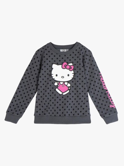 Hello Kitty Genser, Mørkegrå, 10 år