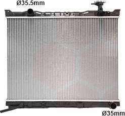 Radiator, motorkjøling VAN WEZEL 83012729