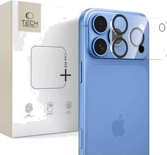 Tech-Protect Cam Fit+ Camera Cover for iPhone 18 Pro Clear