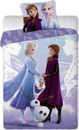 Disney Frost Sengetøy Anna Elsa Og Olaf – 100 Prosent Bomull Disney Frost Sengetøy Anna Elsa Og Olaf – 100 Prosent Bomull