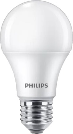 Philips Led Lyspære Form: A60 Mattslipt Finish E27 9.5 W Ekvivalent 75 W Klasse E Varmt Hvitt Lys 2700 K Philips Led Lyspære Form: A60 Mattslipt Finish E27 9.5 W Ekvivalent 75 W Klasse E Varmt Hvitt Lys 2700 K