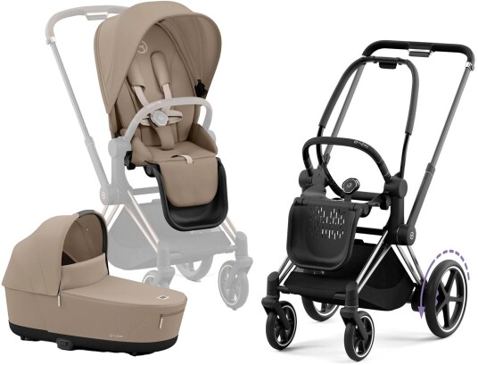 Cybex e-Priam Duovogn Cozy Beige/Chrome Black