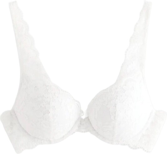 Lindex Malva Push Up Bra With Lace White 80 B