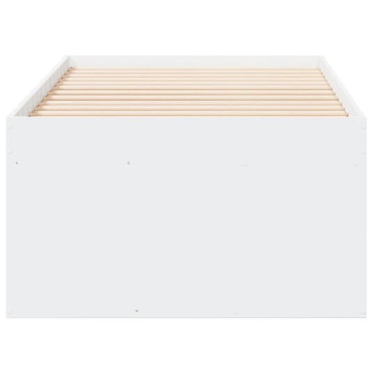  Dagseng med skuffer hvit 75x190 cm konstruert tre 8721102619113