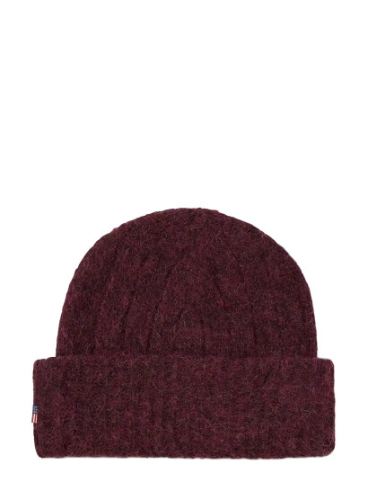 Lexington Clothing Alpaca Blend Knitted Beanie - Burgundy - ONE SIZE Lexington Clothing Alpaca Blend Knitted Beanie - Burgundy - ONE SIZE