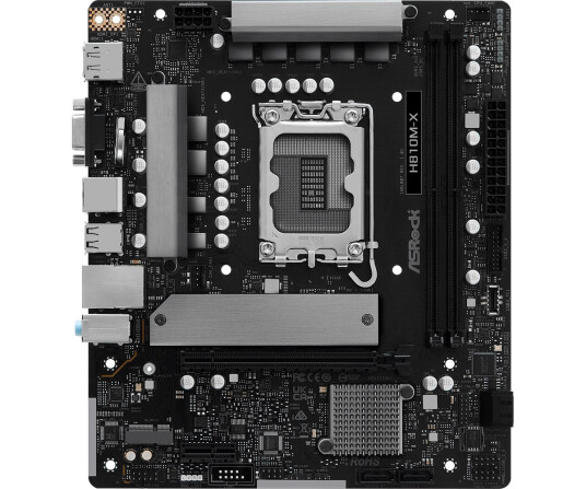 ASRock H810M-X Micro ATX Hovedkort med LGA 1851 og DDR5 ASRock H810M-X Micro ATX Hovedkort med LGA 1851 og DDR5