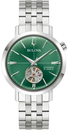 Bulova Herreklokke 96A319 Aerojet Grønn/Stål Ø38 mm