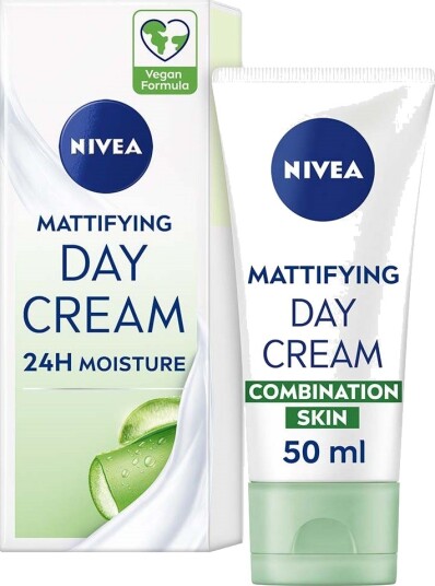 Nivea Mattifying Day Cream 50 ml - Fuktighetsgivende Dagkrem for Kombinert og Fet Hud