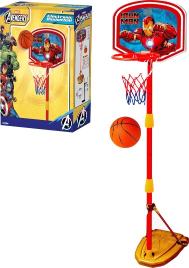 Iron Man And His Awesome Friends Marvel Iron Man Basketballstativ Med Lys- Og Lydeffekt 100-160 cm