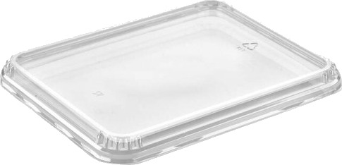 Plastlåg 5227 4 231X183x18 Mm Lavt Apet Klar Til 2227 Serien   Karton Á 372 Stk.