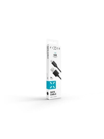 FIXED USB-A to USB-C cable 1m Black FIXED USB-A to USB-C cable 1m Black