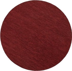 Kilands Solliden rund red håndvevd ullteppe